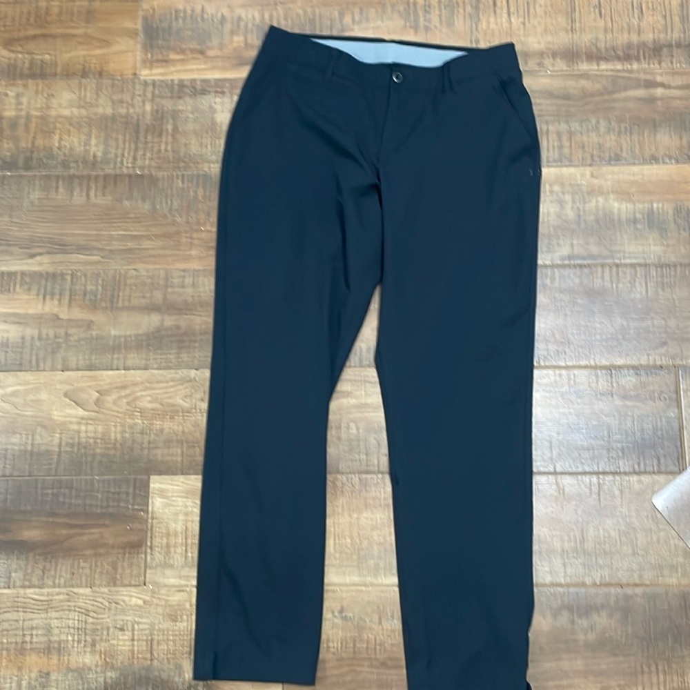 Black under armour golf pants
